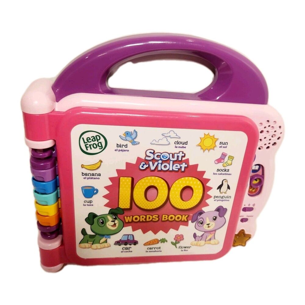 Leapfrog Scout And Violet 100 Words Book Electronic Learning Toy Bilingual